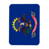 Vlag van North Dakota Magneet (Verticaal)