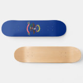 Vlag van North Dakota Persoonlijk Skateboard (Horizontaal)