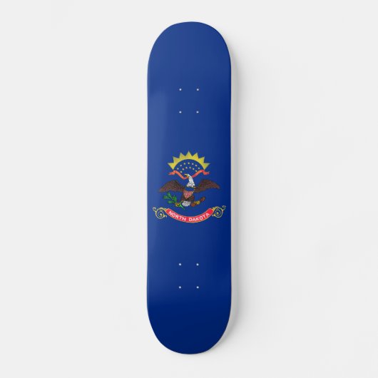 Vlag van North Dakota Persoonlijk Skateboard (Voorkant)