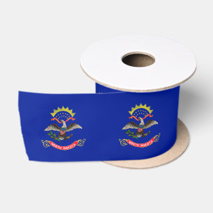 vlag van North Dakota Satijnen Lint