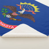 Vlag van North Dakota Sherpa Deken (3/4)