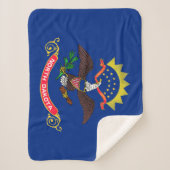 Vlag van North Dakota Sherpa Deken (Voorkant)
