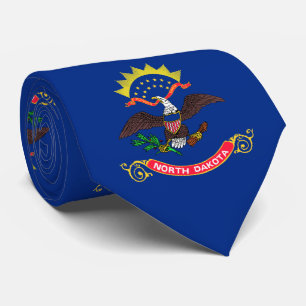 Vlag van North Dakota Stropdas