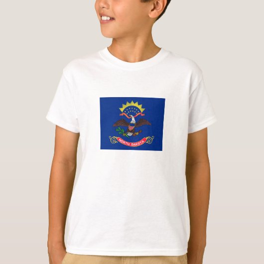 Vlag van North Dakota T-shirt (Voorkant)