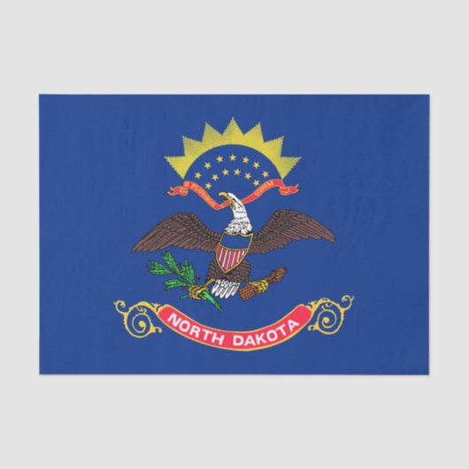 Vlag van North Dakota Tissuepapier (Voorkant)