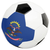 Vlag van North Dakota Voetbal (Drie kwart)