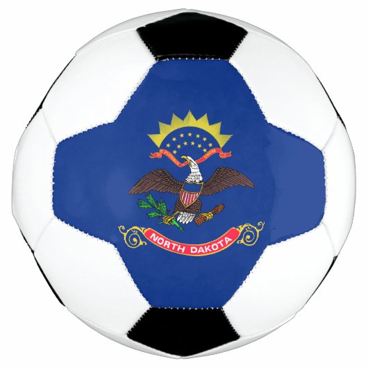 Vlag van North Dakota Voetbal (Voorkant)