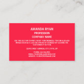 Vlag van North Dakotan, vlag van North Dakota Visitekaartje (Achterkant)