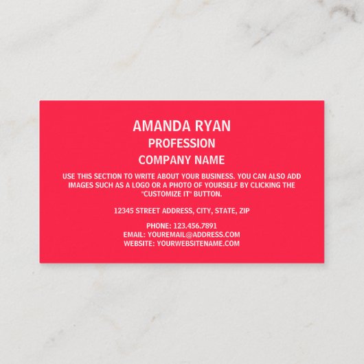 Vlag van North Dakotan, vlag van North Dakota Visitekaartje (Achterkant)