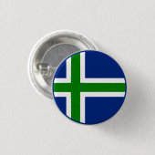Vlag van North Uist Ronde Button 3,2 Cm (Voorkant /achterkant)