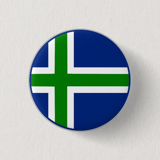 Vlag van North Uist Ronde Button 3,2 Cm (Voorkant)