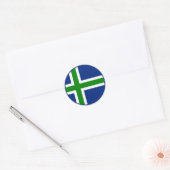 Vlag van North Uist Ronde Sticker (Envelop)