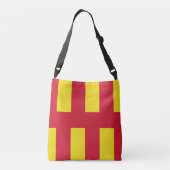 Vlag van Northumberland Crossbody Tas (Achterkant)
