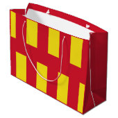 Vlag van Northumberland Groot Cadeauzakje (Achterkant Gekanteld)