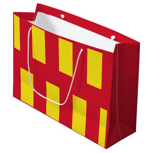 Vlag van Northumberland Groot Cadeauzakje (Voorkant Gekanteld)