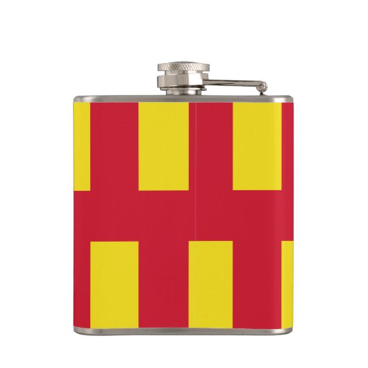Vlag van Northumberland Heupfles (Achterkant)