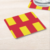 Vlag van Northumberland Kartonnen Onderzetters (Schuin)