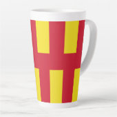 Vlag van Northumberland Latte Mok (Rechterhoek)
