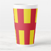 Vlag van Northumberland Latte Mok (Voorkant)