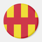 Vlag van Northumberland Magnet (Voorkant)