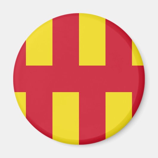 Vlag van Northumberland Magnet (Voorkant)