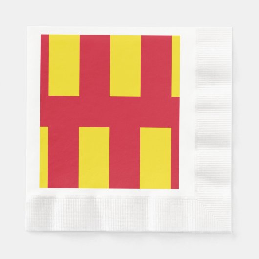Vlag van Northumberland Napkins Servet (Voorkant)