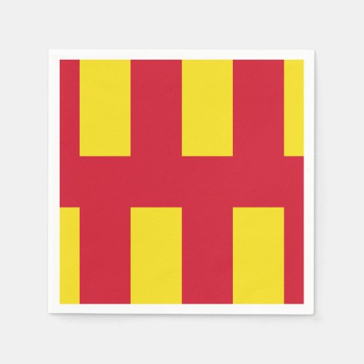 Vlag van Northumberland Paper Napkins Servet (Voorkant)