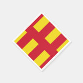 Vlag van Northumberland Paper Napkins Servet (Hoek)