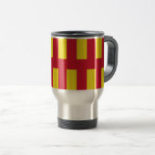 Vlag van Northumberland Reis Mok (Voorkant rechts)