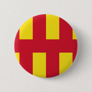 Vlag van Northumberland Ronde Button 5,7 Cm