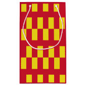 Vlag van Northumberland Small Gift Bag Klein Cadeauzakje (Achterkant)