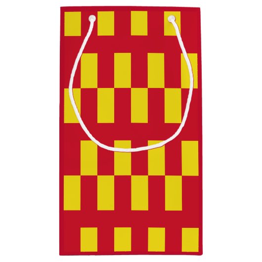 Vlag van Northumberland Small Gift Bag Klein Cadeauzakje (Achterkant)