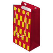 Vlag van Northumberland Small Gift Bag Klein Cadeauzakje (Voorkant Gekanteld)