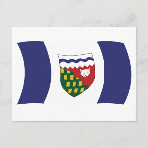 Vlag van Northwest Territories ansichtkaart Briefkaart