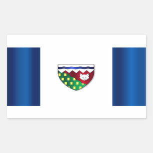 vlag van Northwest Territories Rechthoekige Sticker