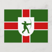Vlag van Nottinghamshire Briefkaart (Voorkant)