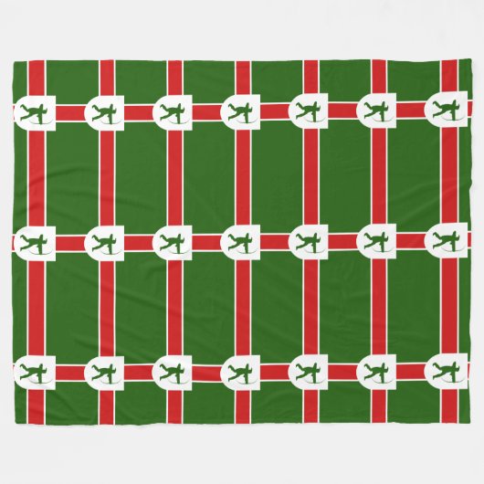 Vlag van Nottinghamshire Fleece Deken (Voorkant (Horizontaal))