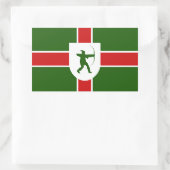 Vlag van Nottinghamshire rechthoekige sticker (Tas)