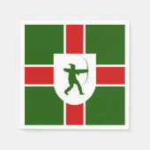 Vlag van Nottinghamshire Servetten (Voorkant)