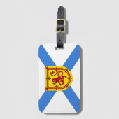 Vlag van Nova Scotia Bagagelabel (Voorkant (verticaal))