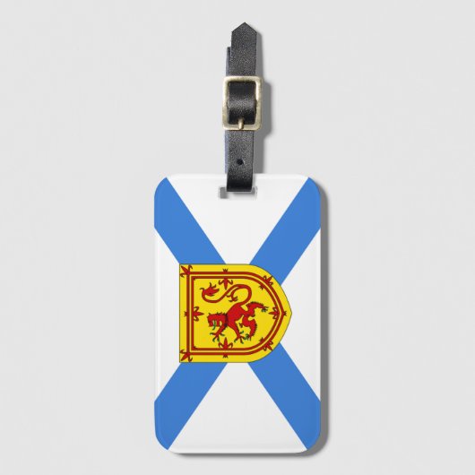 Vlag van Nova Scotia Bagagelabel (Voorkant (verticaal))