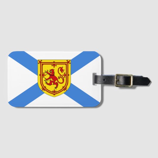 Vlag van Nova Scotia Bagagelabel (Voorkant (horizontaal))