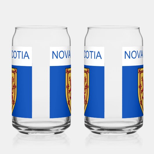 Vlag van Nova Scotia Blikvorm Glas (Links)