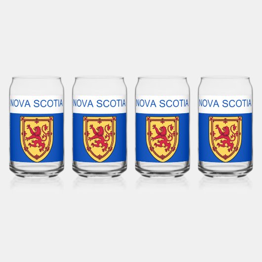 Vlag van Nova Scotia Blikvorm Glas (Voorkant)