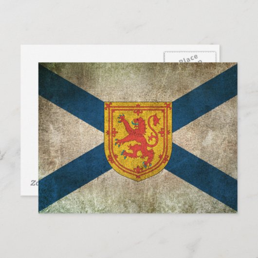  vlag van Nova Scotia Briefkaart (Voorkant / Achterkant)
