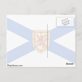 vlag van Nova Scotia Briefkaart (Achterkant)