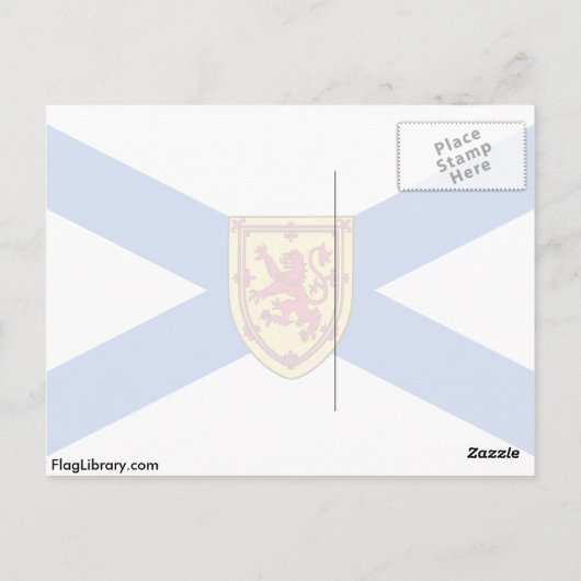 vlag van Nova Scotia Briefkaart (Achterkant)