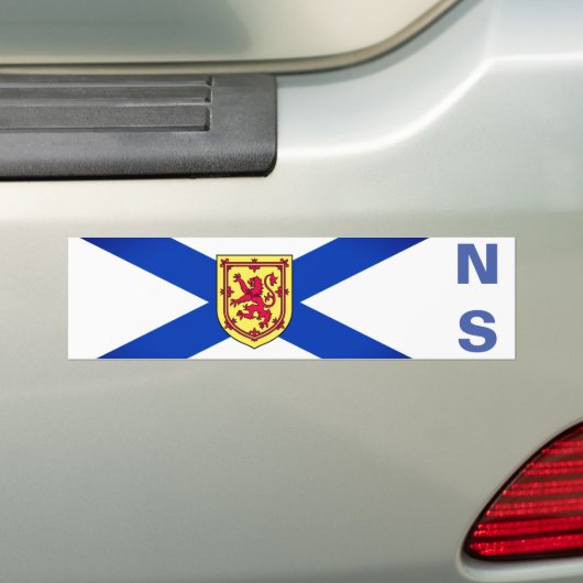 Vlag van Nova Scotia, Canada Bumpersticker (Op auto)