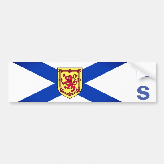 Vlag van Nova Scotia, Canada Bumpersticker (Voorkant)