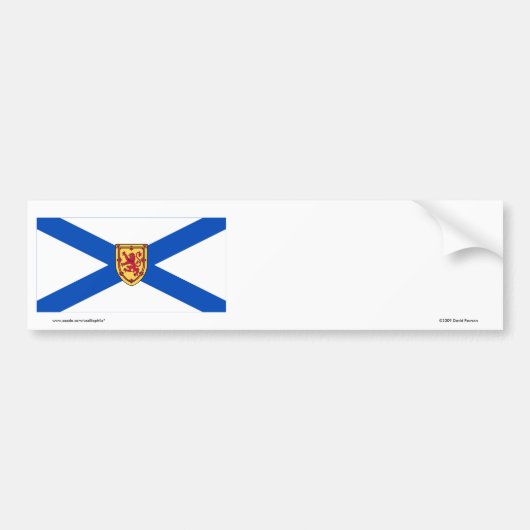 Vlag van Nova Scotia, Canada Bumpersticker (Voorkant)